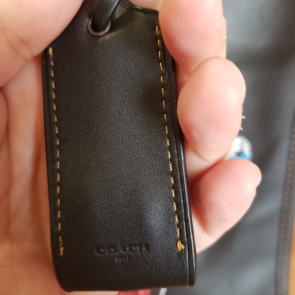 Coach Rogue Glovetanned Leather W/Car Embellishment Black Handbag (F58151) - Picture 5 of 16